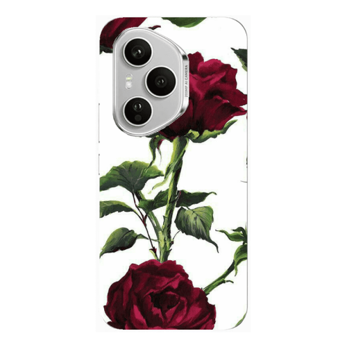 Honor Magic 400 Pro Stemmed rose Transparent Silicone TPU Θήκη